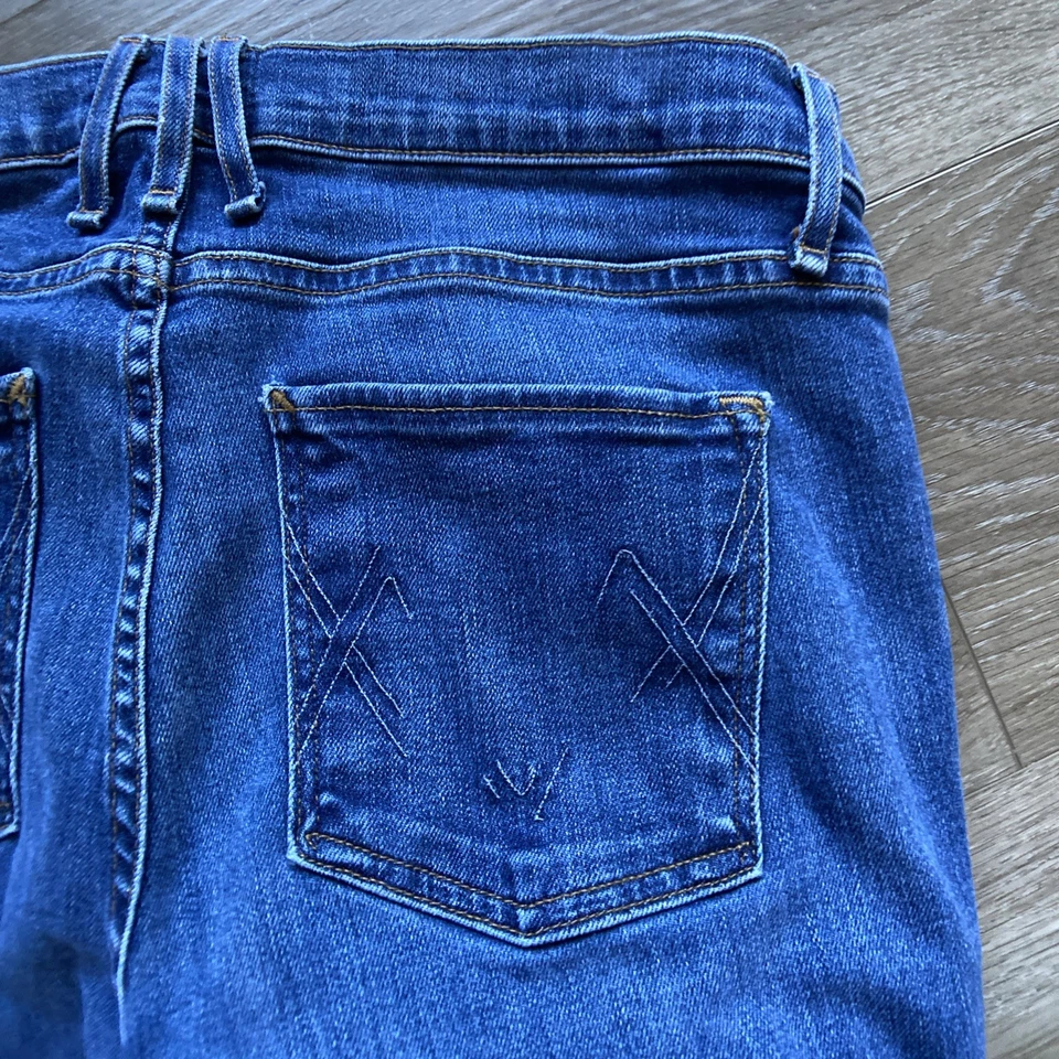 Jean McGuire para mujer talla 31 x 35,5 lavado medio tiro medio ancho acampanado estilo 38D Foto 3 de 4