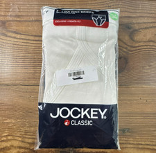 Jockey Classic Lo-Rise Brief Cotton White 34 Y-Front Fly - Vtg 2004 3 Pack 8010