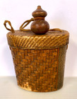 Japanese Tonkotsu Woven Bamboo Tobacco Box 3.5”X 3.5”X 1.75” — photo 2