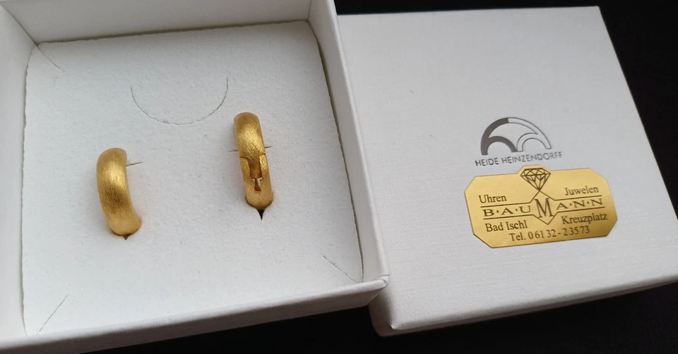 Heide Heinzendorff - Creolen - goldfarben -  - Bild 3 von 4