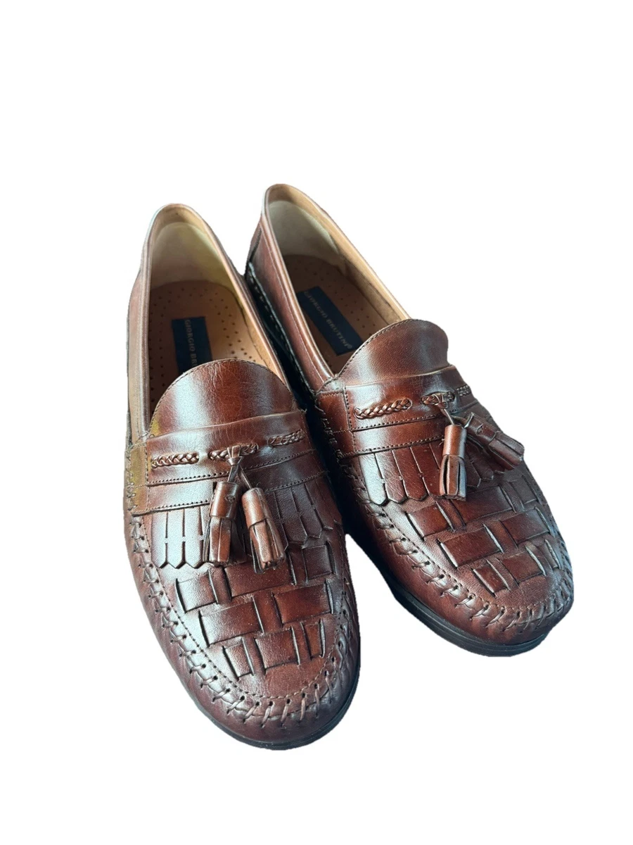 Giorgio Brutini Mens 8M Dark Brown Suede Leather Bit Loafers Moc Toe 174012 Giorgio Brutini Men main image 3