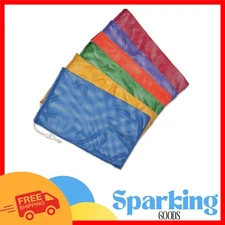 Durable Mesh Equipment Bag Set of 6 - Versatile Storage for Sports and Laundry