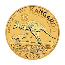 2026 $15 Australia Gold Kangaroo 1/10 oz .9999 Fine Brilliant Uncirculated 4761.60 per troy oz