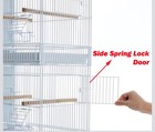 Lot 2 of X-LARGE Triple Breeding Flight Bird Cages Double Divider Side Nest Door