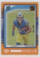 2024 Panini Clearly Donruss Rated Rookie Orange 96/199 Blake Corum #76 0i8b