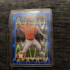 2024 Topps Chrome - Blue RayWave Refractor #193 Grae Kessinger /150 (RC)