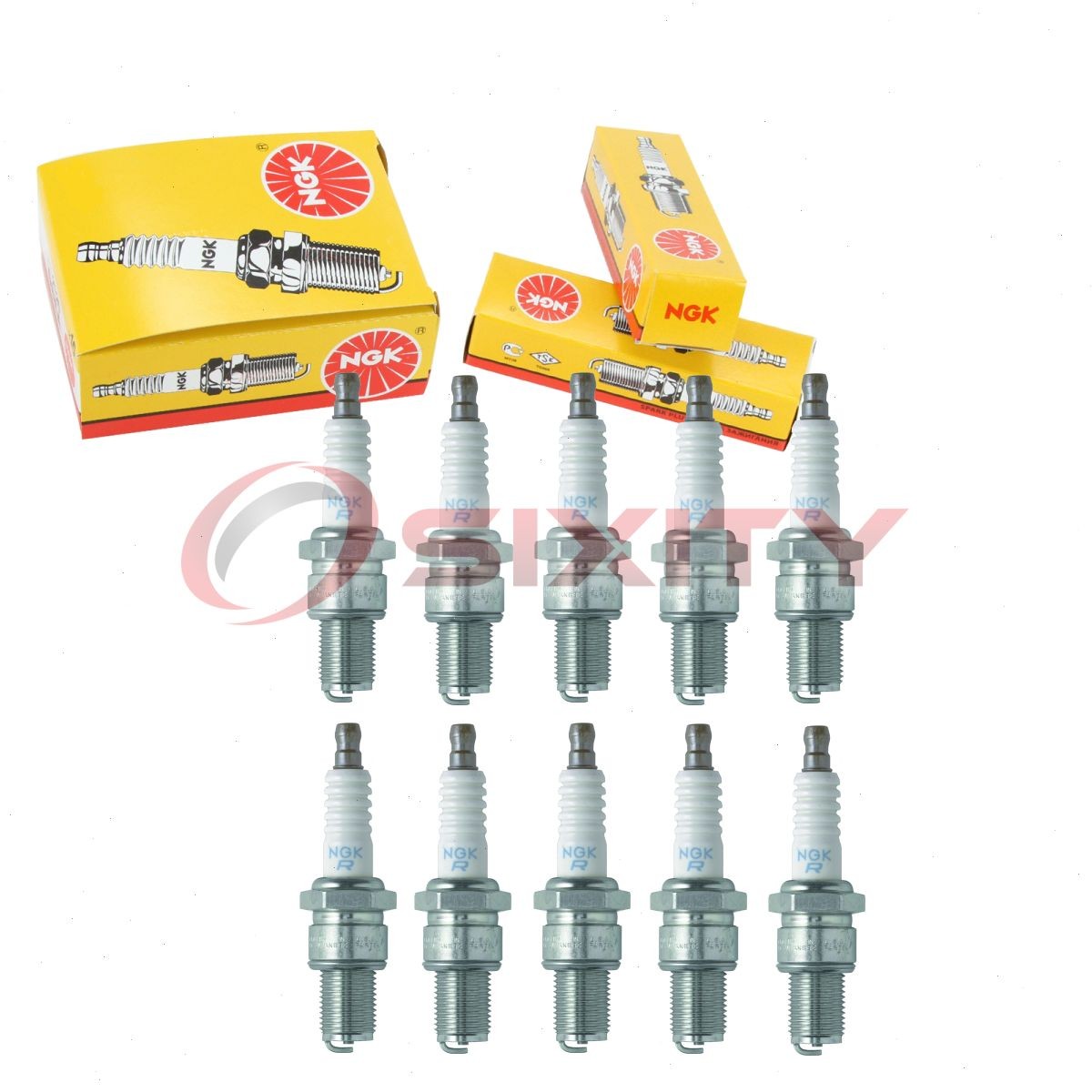 10 pc NGK 3194 BR9ES SOLID Standard Spark Plugs for RN2C E3.31 818 Ignition tx