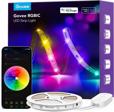 Govee LED Strip 5M, Smart RGBIC LED Streifen, Lichterkette LED Leiste Funktionie