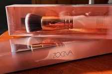Zoeva 104 Rose Golden Vol#2 spazzola tampone, nuova con scatola, vegan, manici in legno