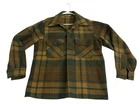 vtg 60s Woolrich Wool Plaid Hunting Shirt Jacket Shacket Sz 44 See Measurements