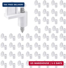 48 Pack 3/8 in Nylon Window Screen Clip with Screws Offset Clips for Faste