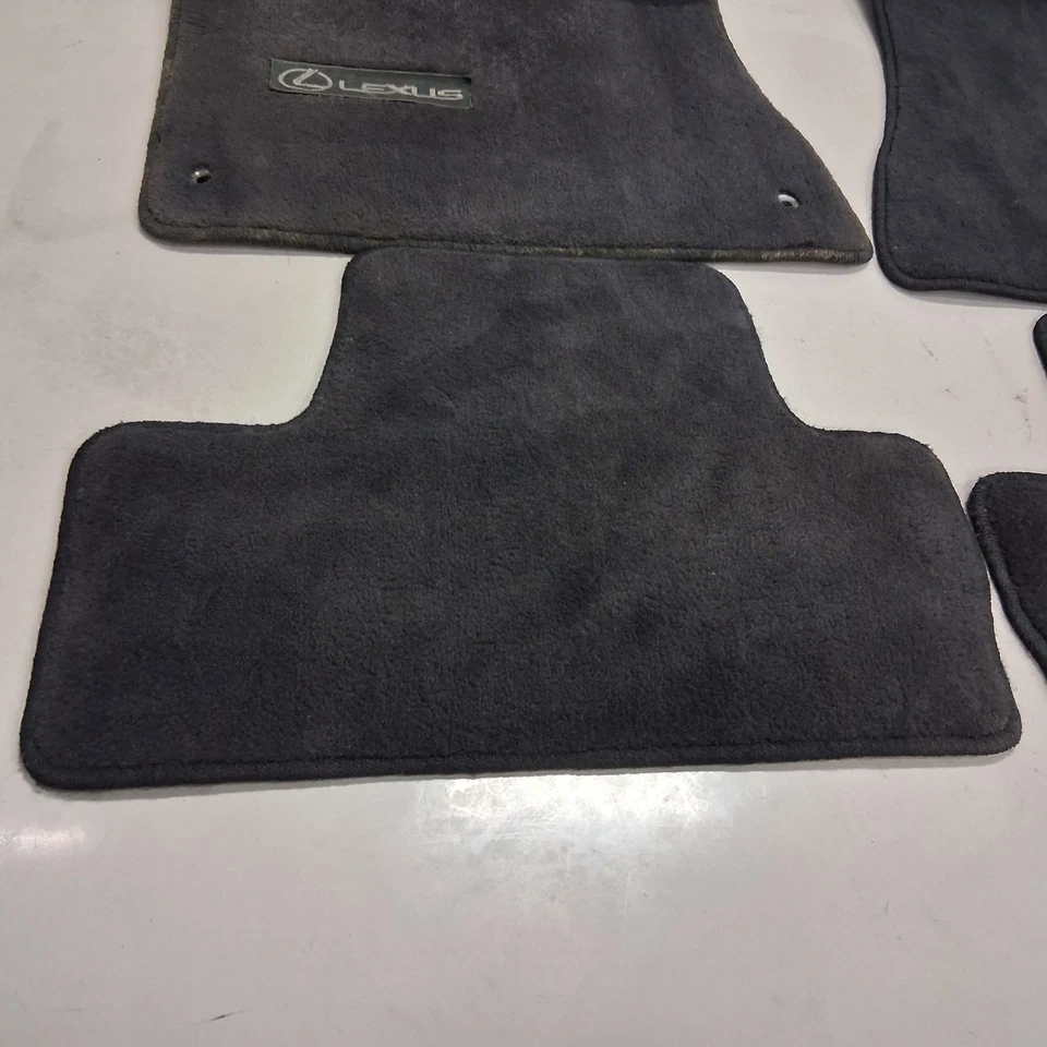 Lexus IS250 IS350 2006-2013 alfombrilla alfombrilla delantera trasera negra conjunto OEM Foto 4 de 4