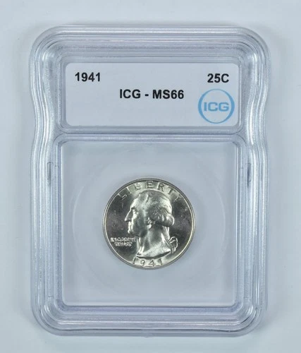 1941 Washington Quarter MS66 ICG *6195