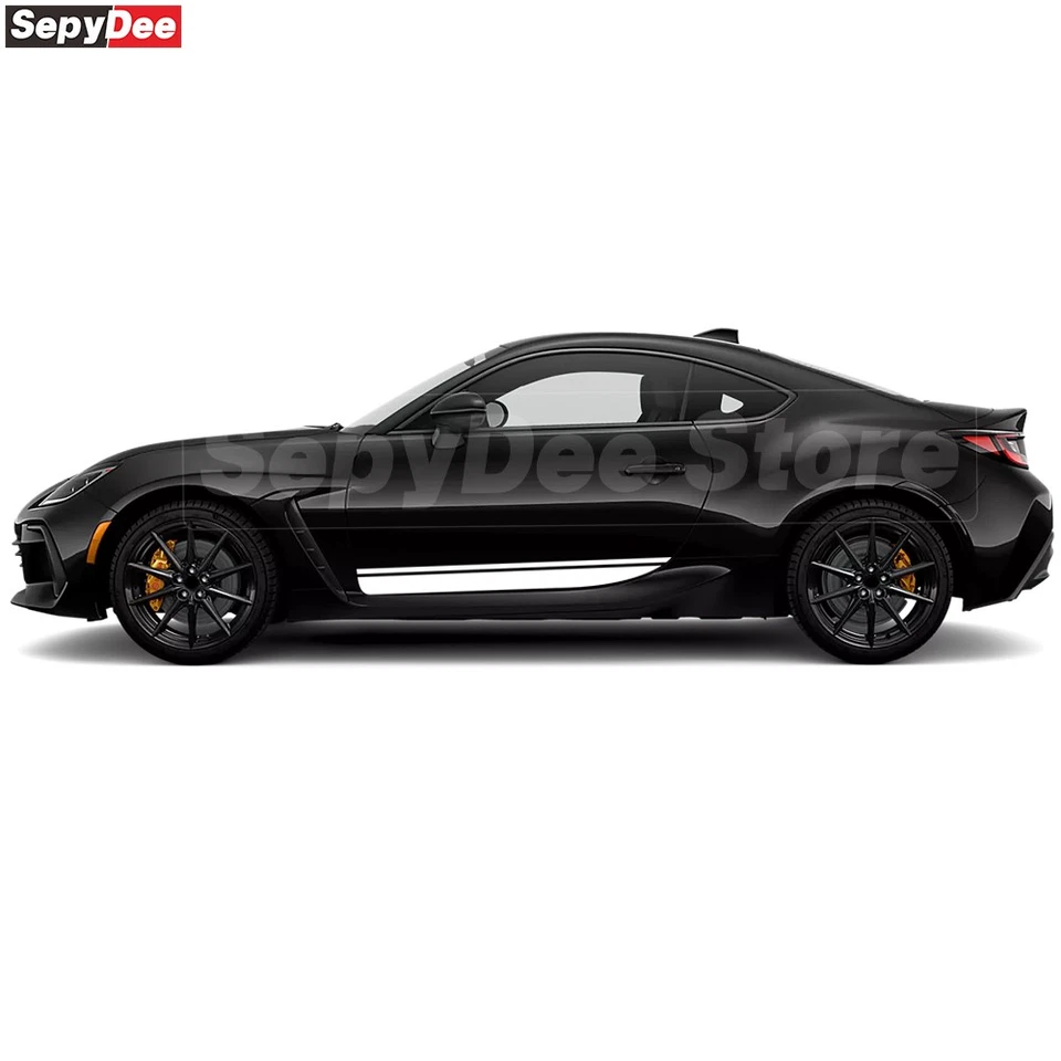 Calcomanía de vinilo para decoración de carrocería SUBARU BRZ de rayas laterales de carreras  Foto 4 de 4