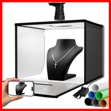 40x30cm Tragbare Fotobox mit Dimmbar 24W LED für  Produktfotografie