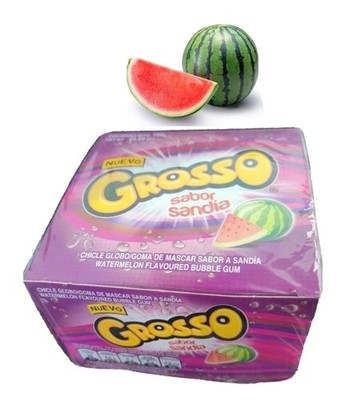 GROSSO FLAVOURED WATERMELON BUBBLE GUM 100 Pcs 