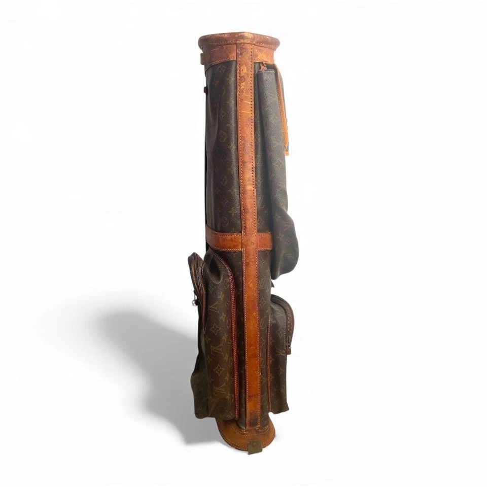 Auténtico bolso de golf vintage Louis Vuitton Louis Vuitton de cuero marrón Foto 3 de 4