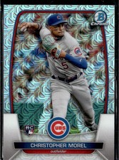 2023 Bowman #34 Christopher Morel Mojo Blue Refractors
