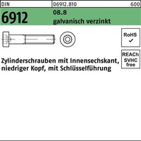 Zylinderschraube DIN 6912 Innen-6Kt M6X30 8.8 Galv.Verz. 500St.
