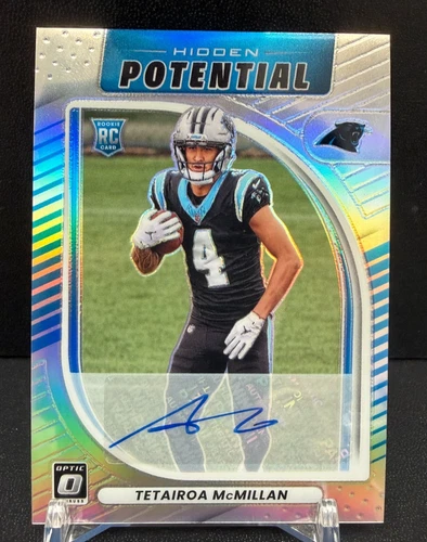 2025 Optic Tetairoa McMillan Silver Hidden Potential RC Auto 10/199 - Panthers