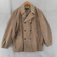 Banana Republic Mens Corduroy Jacket Size Large Double Breasted Vtg Barn Chore