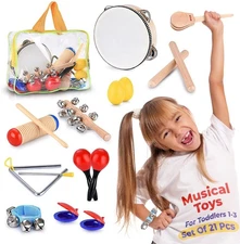 Toddler Educational & Musical Percussion for Kids & Children Instruments Set ...