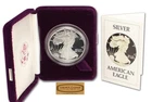 1986-S American Silver Proof Eagle $1, 1 oz .999 Silver, BOX & COA -#C86A