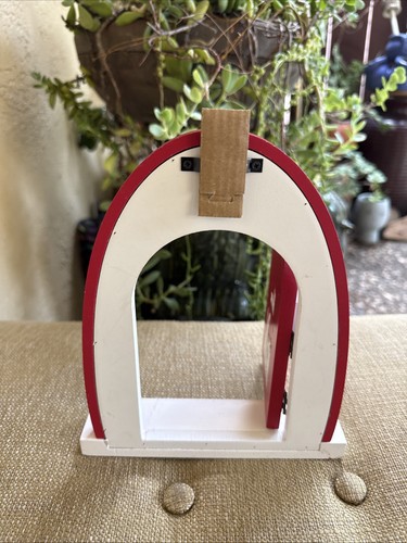Christmas Elf Prop Santa Workshop Elves Only Door Hinged Door Free Standing 8.5" - Picture 4 of 8