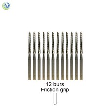 12 x Cross Cut Lindemann Tungsten Carbide FG Dental Bur 25mm, Bone Surgery Burs
