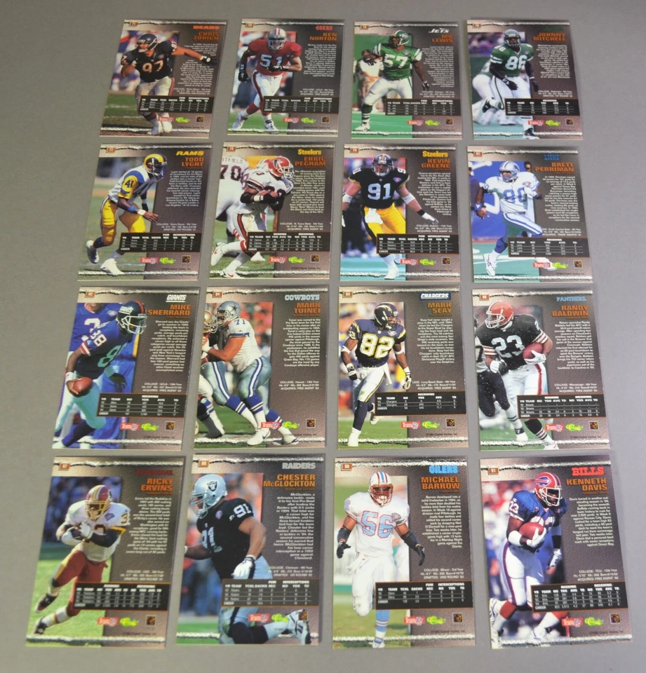 1995 Pro Line NFL Football Trading Cards #71 - #137 - Your Choice - Image 2 of 4