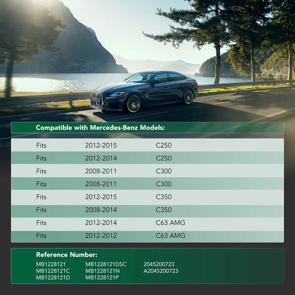 Protector contra salpicaduras delantero inferior del motor para Mercedes-Benz C250 12-15 C300 C63 AMG Foto 2 de 4