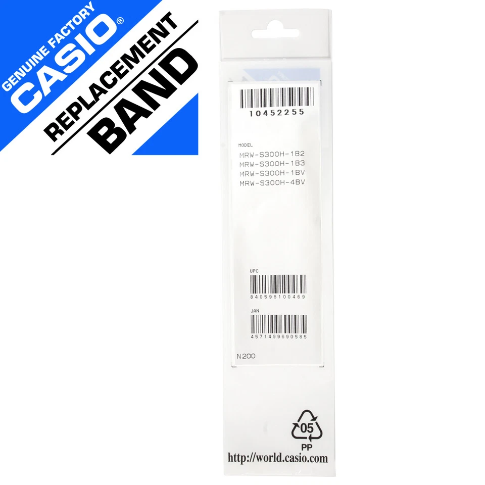 Banda Original Casio 10452255 MRWS300H-1BV MRWS300H-1B2V MRWS300H-1B3V MRWS300H-4B Foto 4 de 4