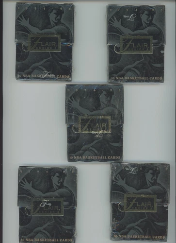 1994-95 Flair Basketball Series 2 Sealed Pack Lot of 5