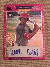 DEREK CURIEL 2021 Leaf Pro Set ARC Pink MOJO AUTOGRAPH #2/7 LSU Orange Lutheran