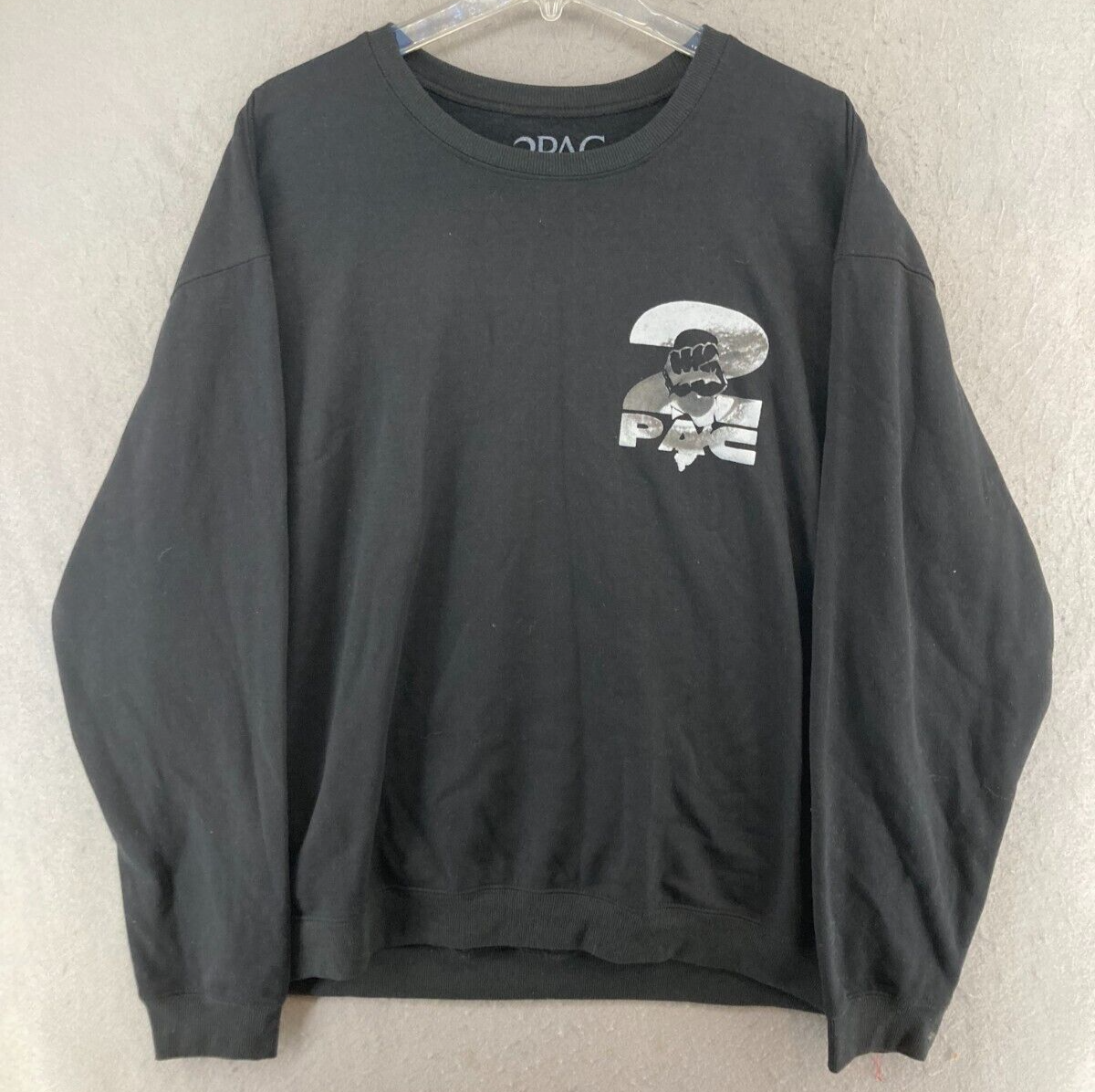 Odac Life Is Gucci Tee 2PAC Mens Sweatshirt 2XL Black Against All Odds