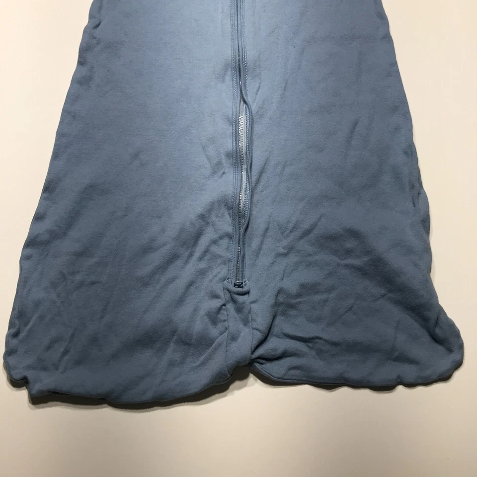The Peanutshell Saco de Dormir Swaddle Envoltório Bebê Infantil Tamanho M/L 6-12M Algodão Azul - Imagem 4 de 4