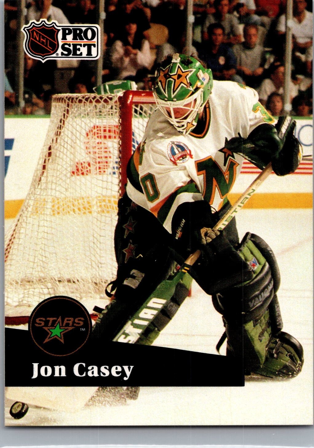 1991-92 NHL Pro Set - French #111 Jon Casey