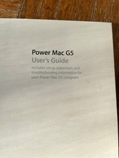 Apple Computer Power Mac G5 User's Guide/Setup Guide, Preowned