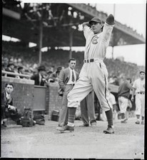 Dizzy Dean Warming Up For Game 1938 Old Baseball Photo