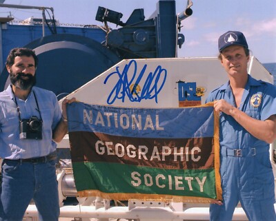Robert Ballard signed Titanic shipwreck discovery 8x10 photo autographed #4