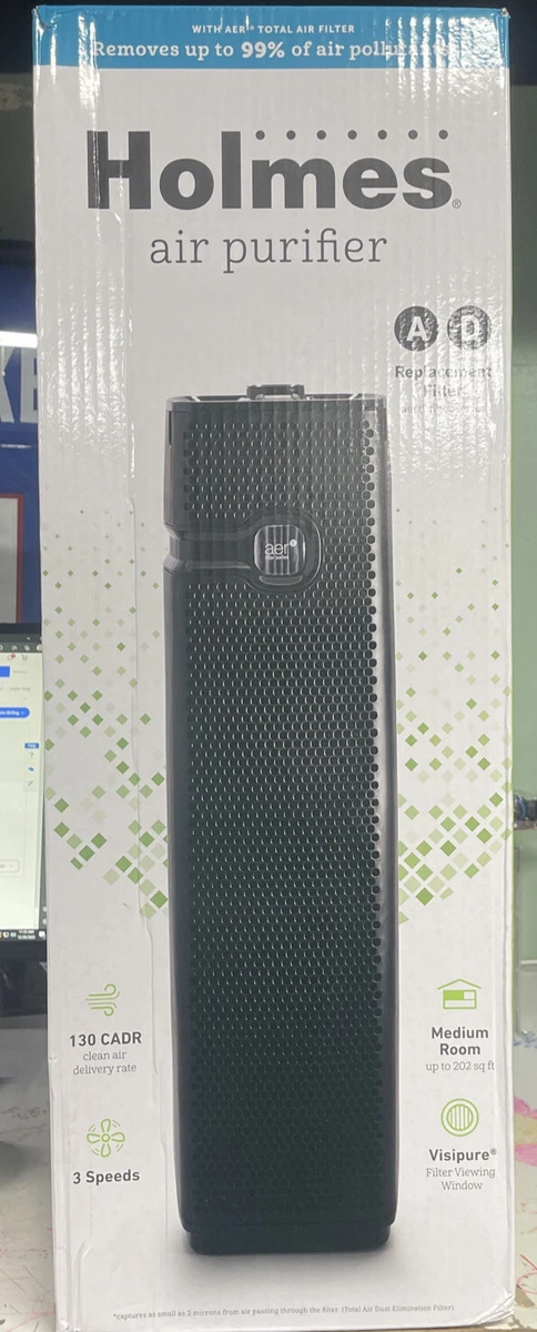 Holmes HAP9425B aer1 Tower HEPA Air Purifier with Ionizer and