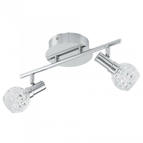 Eglo Wandleuchte Deckenleuchte Led Glas Strahler Spot 2 Flg. Je 5W-image