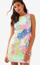 Clearance Sale! Lilly Pulitzer MILA SHIFT DRESS $178 Multi Roar Of The Seas 00/4