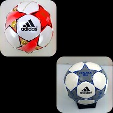 2 Pcs Mini adidas Finale Champion League Milan 2001 / Moscow 2008 Soccerball