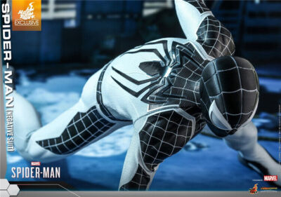 New Hot Toys VGM36 Marvel's Spider-Man (Negative Suit) 1/6