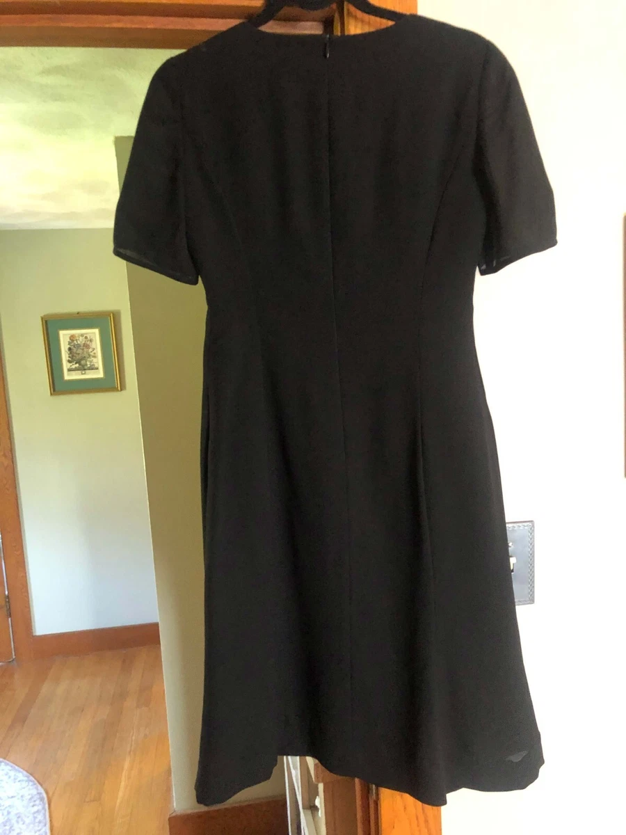 Tokyo Soir Dress Vintage Designer Gothic Size 9 Black Bow