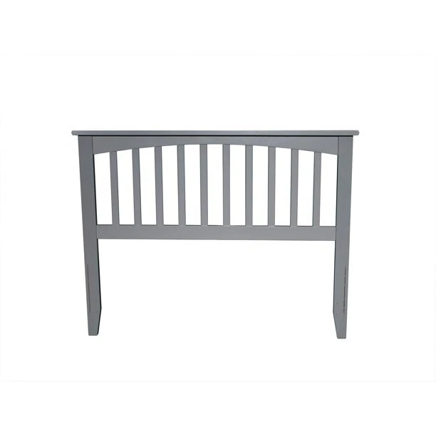 Cabecero Mission de Madera Acabado Gris Gris Doble Completo Queen Cama Marco Montaje Foto 4 de 4