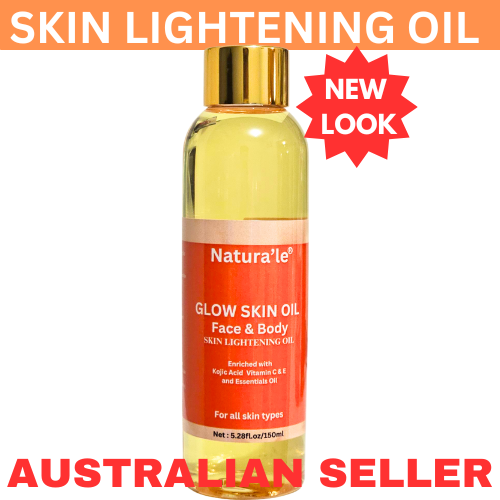 Skin Lightening Oil For Body with Kojic Acid Vitamin C, E & Essentials Oil 150ml - Picture 1 of 6