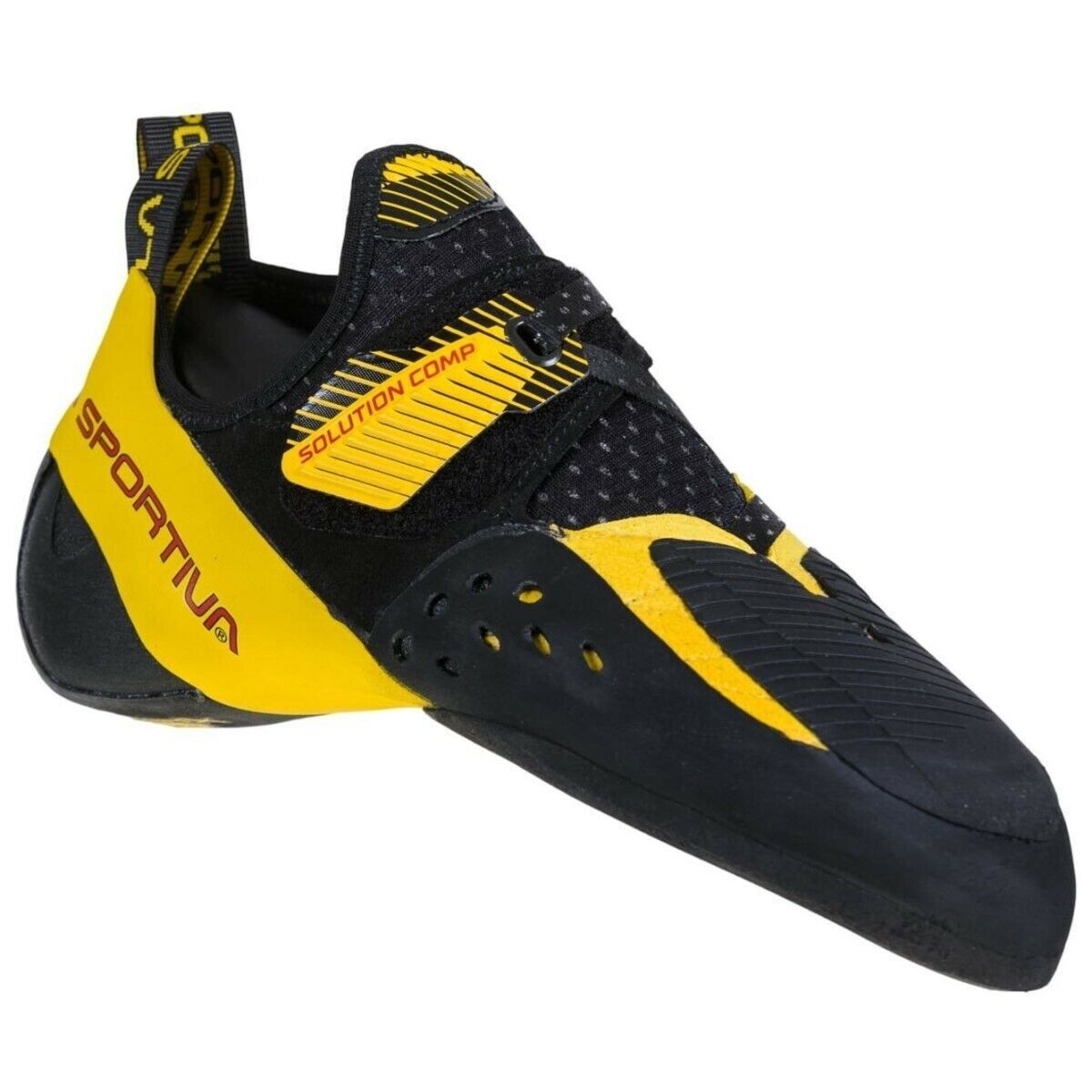 Scarpette Arrampicata Climbing Scarpe LA SPORTIVA SOLUTION COMP black/yellow