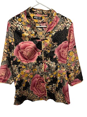 Meideng  Changshan Top Traditional Chinese Garment Floral Measurements In Pics